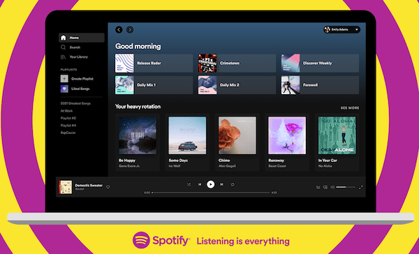 Spotify rinnova il design di App Desktop e Web Player